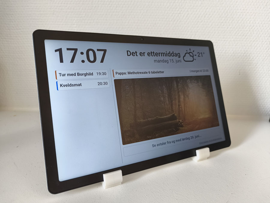 Seniorkalender på nettbrett